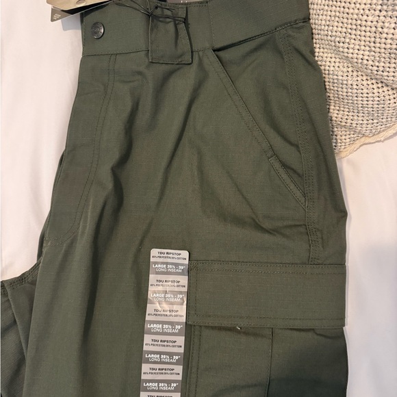 5.11 Tactical Men's Ripstop TDU Green Pants - Picture 3 of 4